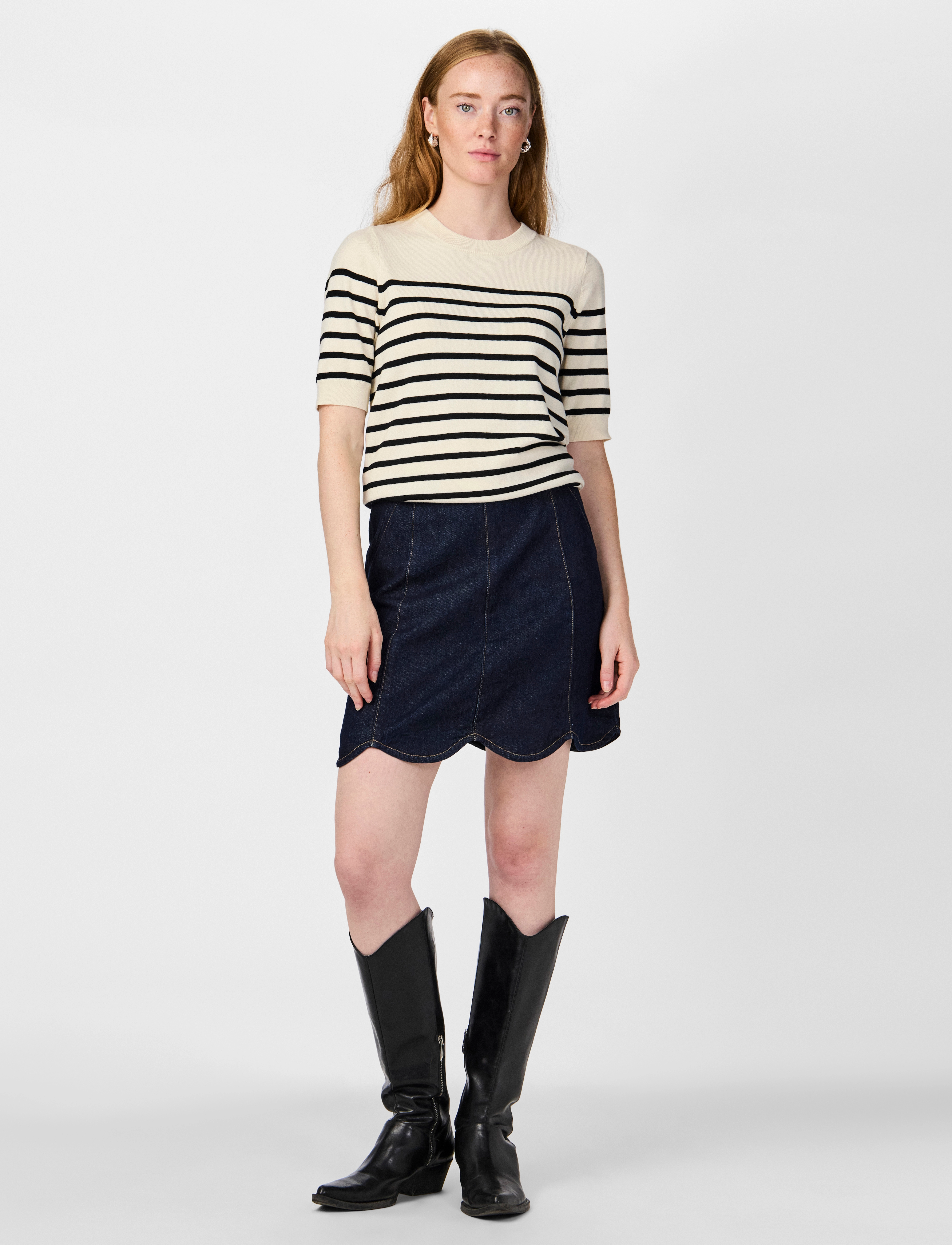 YAS - YASLENA SS KNIT PULLOVER S. NOOS - laveste priser - birch - 5