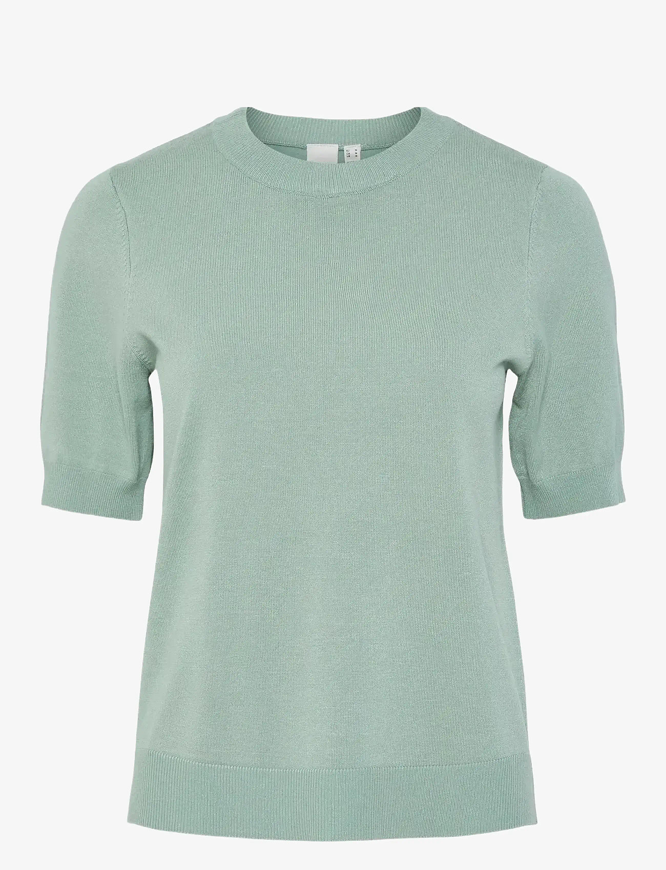 YAS - YASLENA SS KNIT PULLOVER S. NOOS - striktrøjer - iceberg green - 1