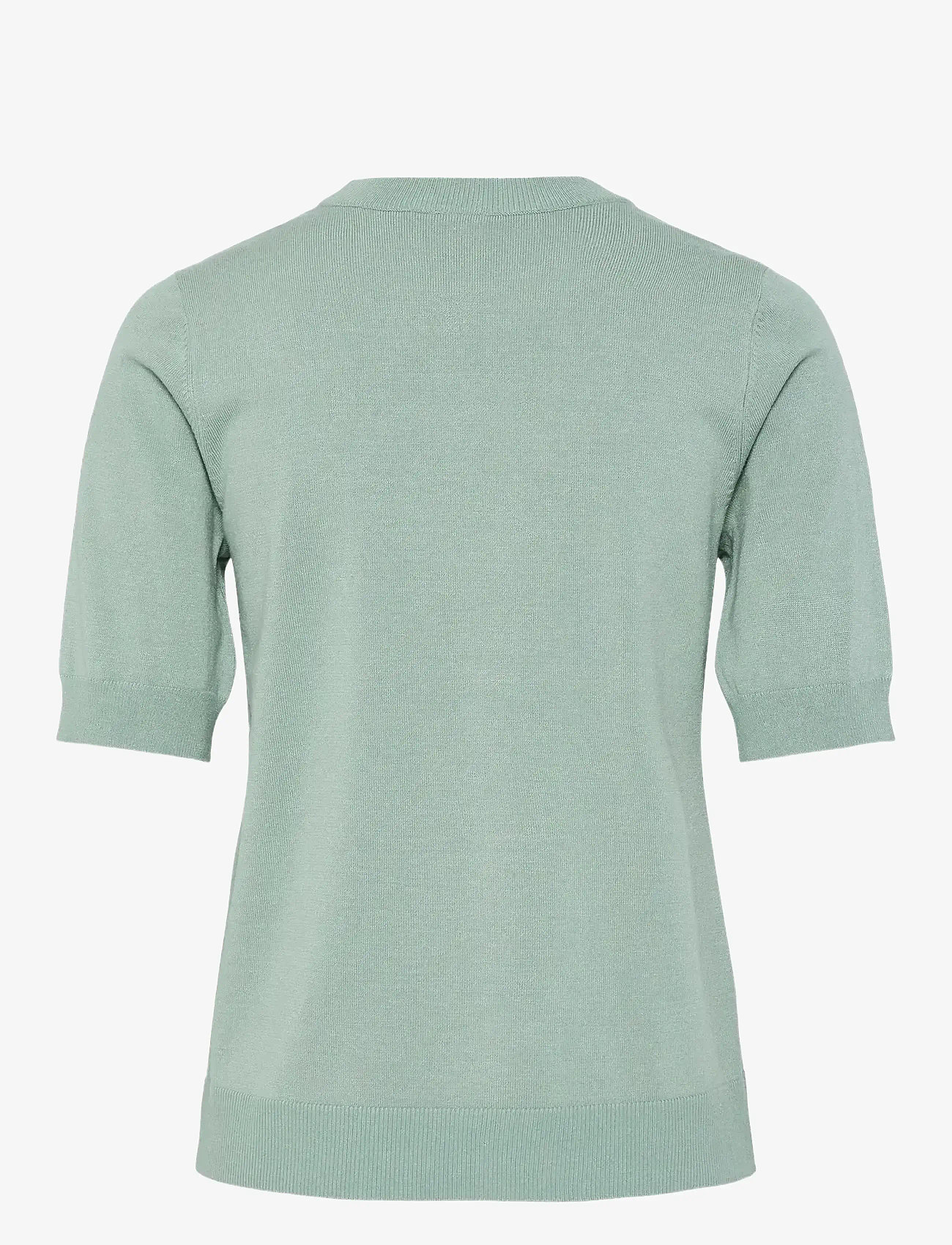 YAS - YASLENA SS KNIT PULLOVER S. NOOS - striktrøjer - iceberg green - 2