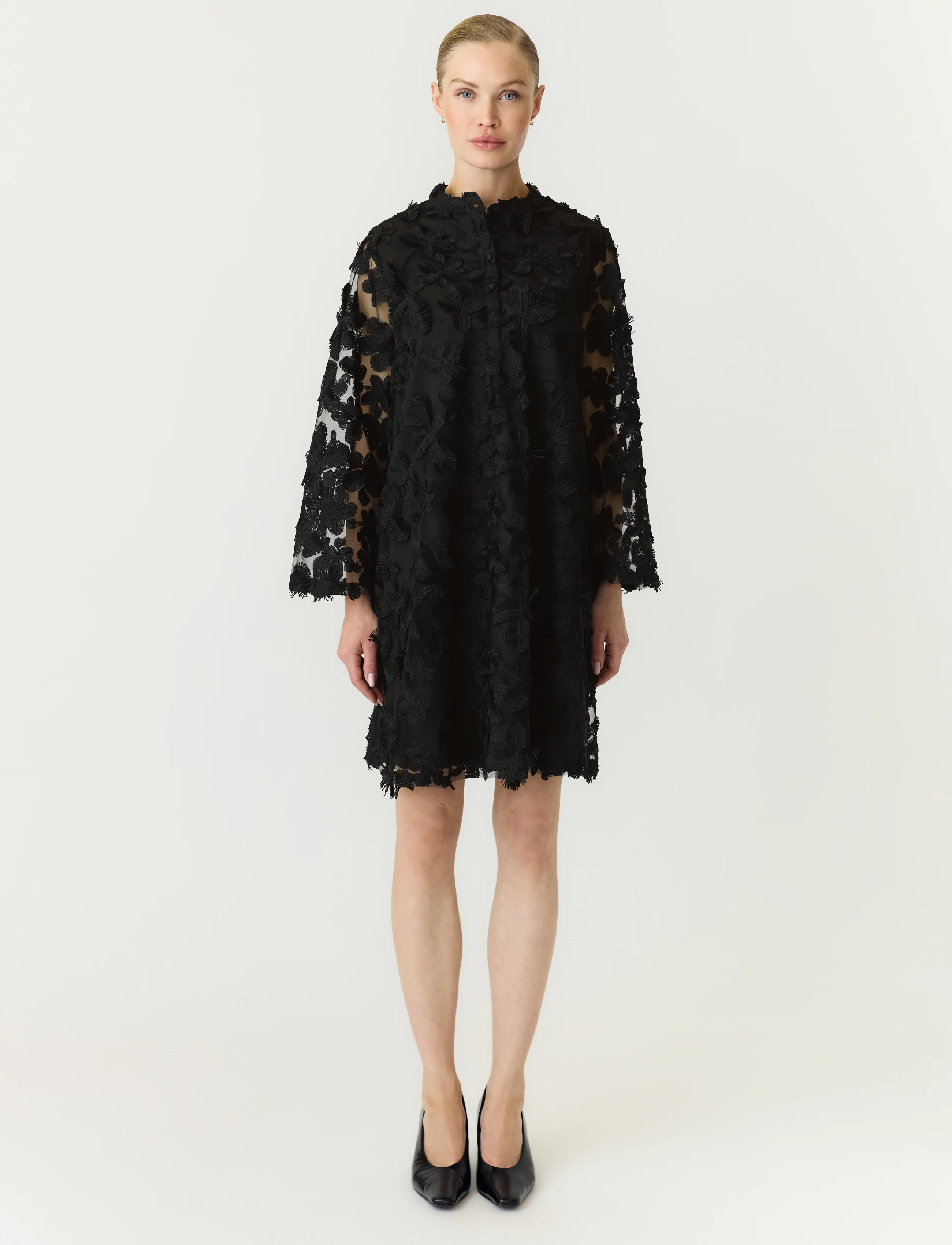 YAS YASKARLY 7/8 SHORT DRESS NOOS - Korta klänningar - BLACK / black