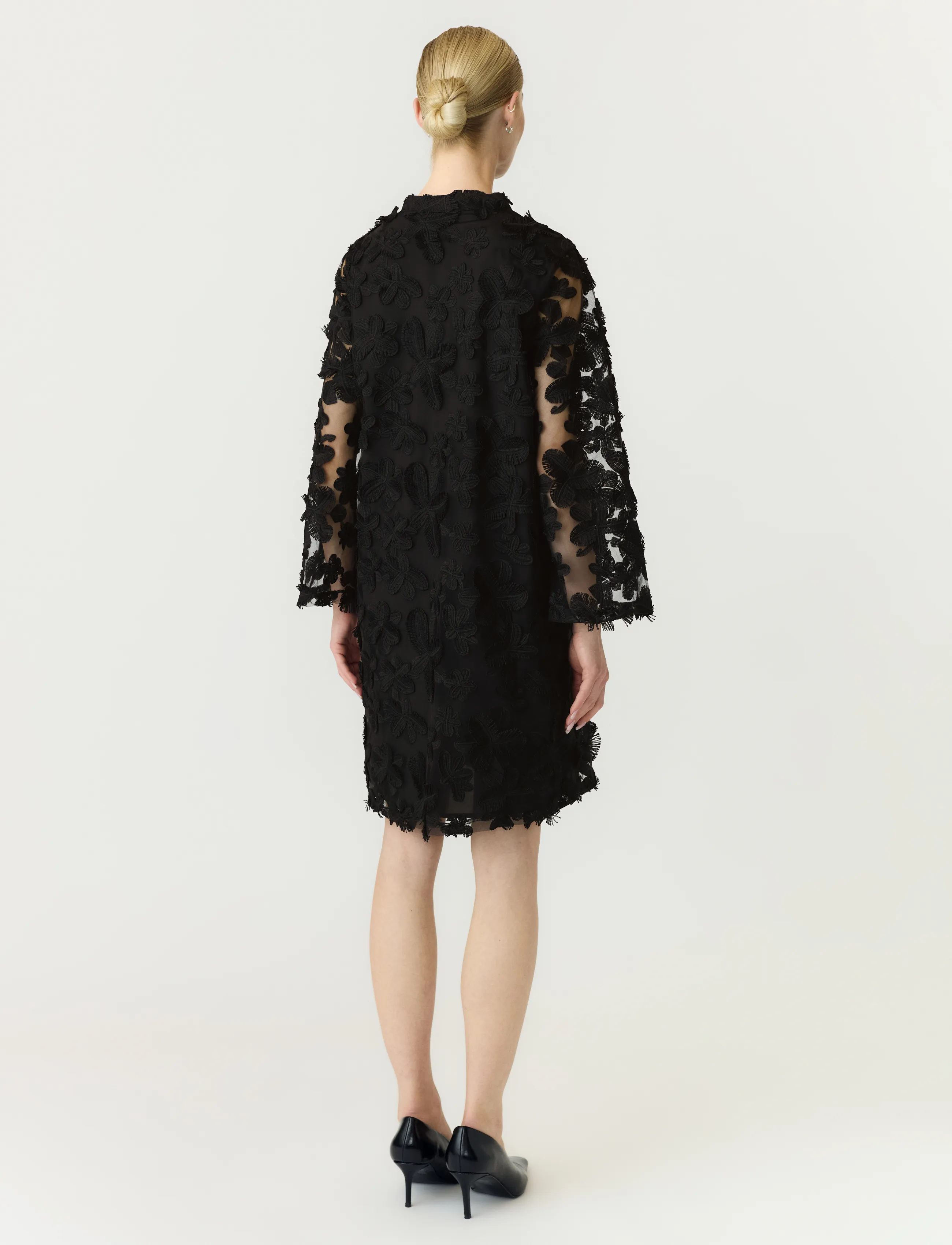 YAS - YASKARLY 7/8 SHORT DRESS NOOS - cocktailklänningar - black - 3