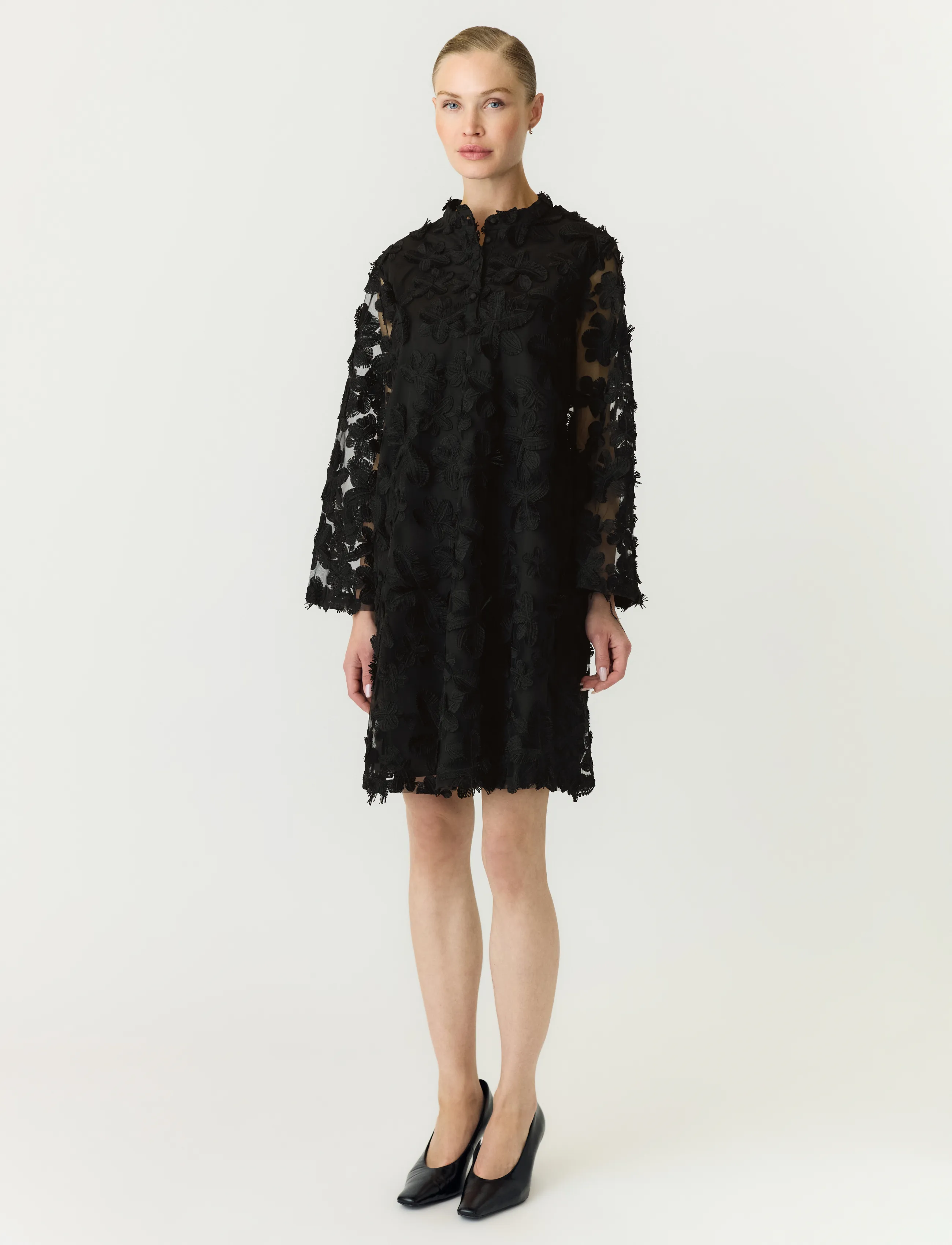 YAS - YASKARLY 7/8 SHORT DRESS NOOS - cocktailklänningar - black - 4