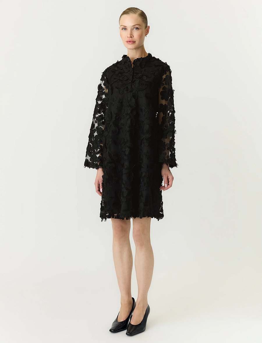 YAS - YASKARLY 7/8 SHORT DRESS NOOS - cocktailklänningar - black - 4