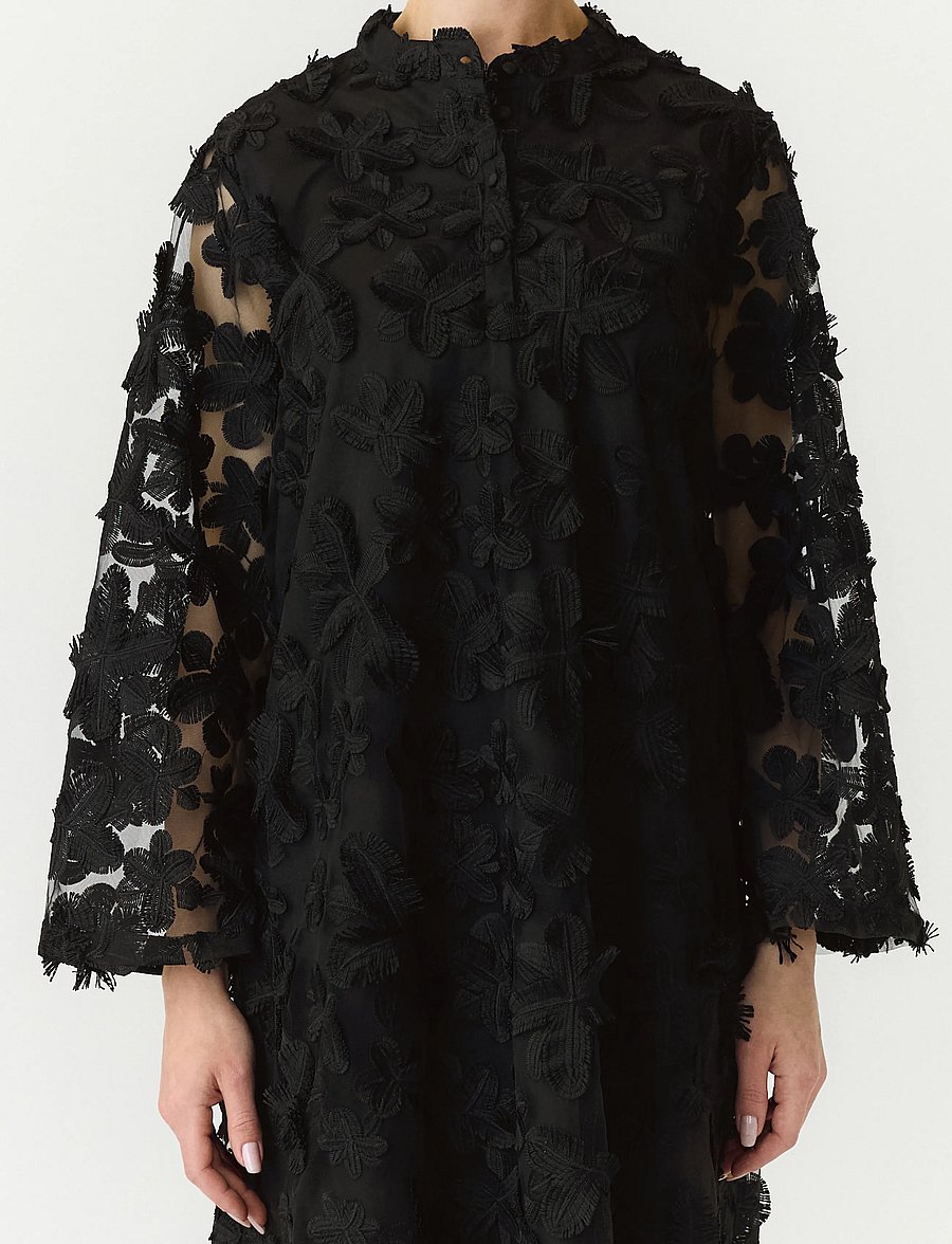 YAS - YASKARLY 7/8 SHORT DRESS NOOS - cocktailklänningar - black - 5