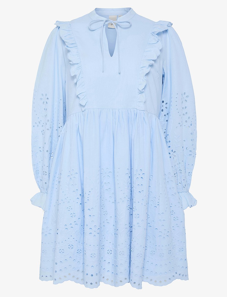 YAS - YASLUMA LS DRESS S. NOOS - konfirmationstøj - clear sky - 0