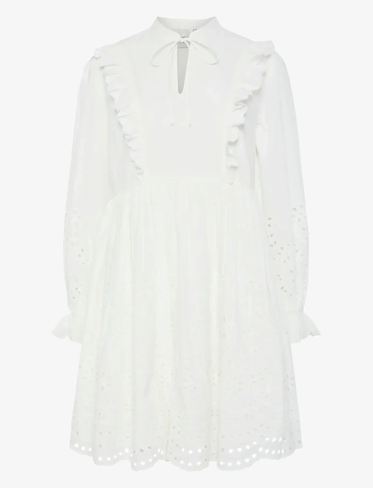 YAS YASLUMA LS DRESS S. NOOS - Klær - STAR WHITE / white