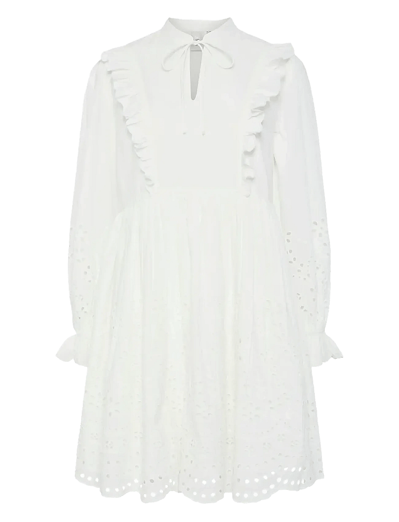 YAS - YASLUMA LS DRESS S. NOOS - konfirmation - star white - 0