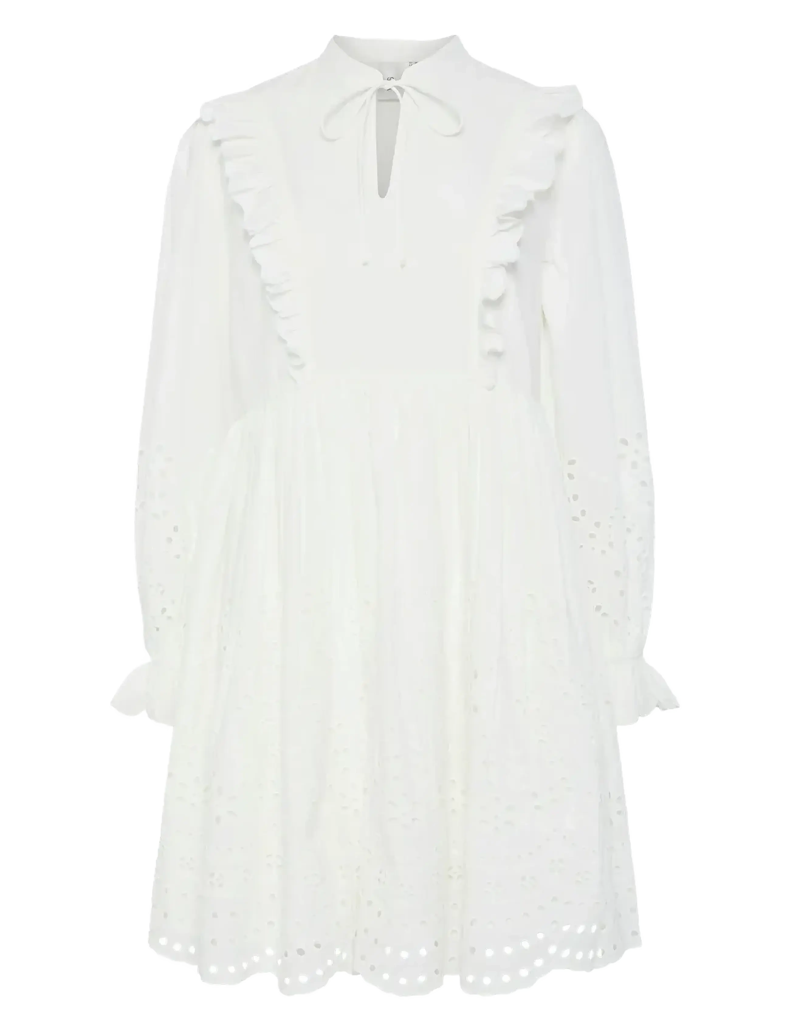 YAS YASLUMA LS DRESS S. NOOS - Kjoler og sandaler - STAR WHITE / white