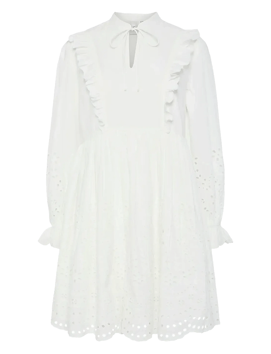 YAS - YASLUMA LS DRESS S. NOOS - confirmation - star white - 1