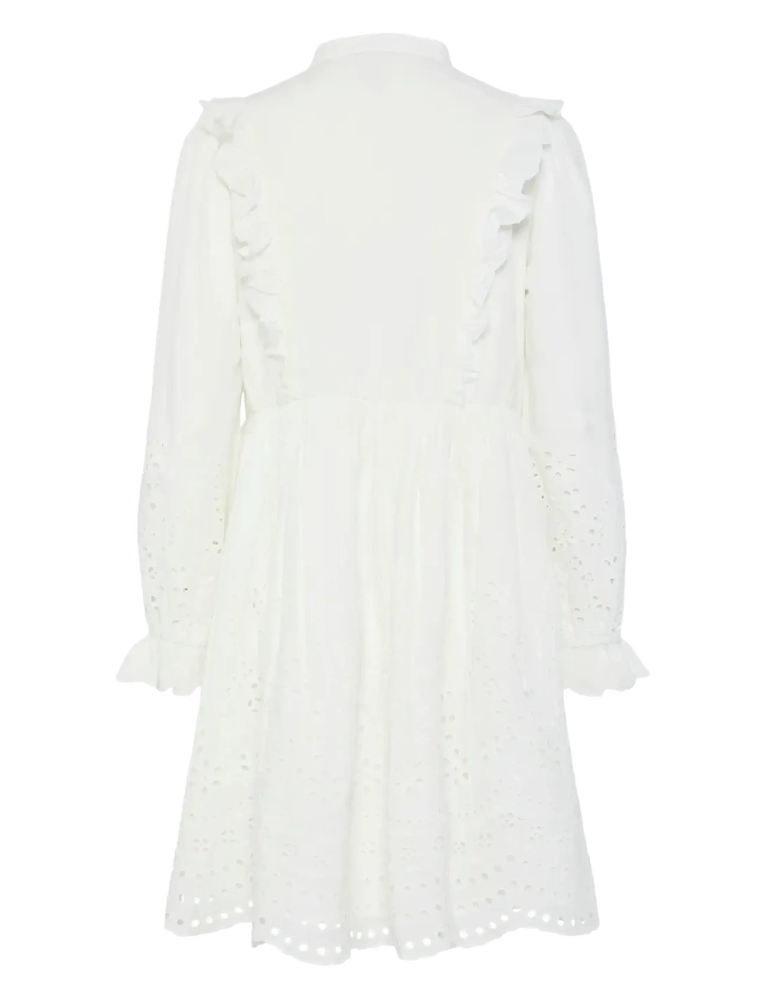 YAS - YASLUMA LS DRESS S. NOOS - confirmation - star white - 2