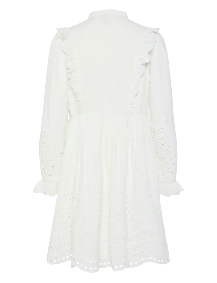 YAS - YASLUMA LS DRESS S. NOOS - confirmation - star white - 2