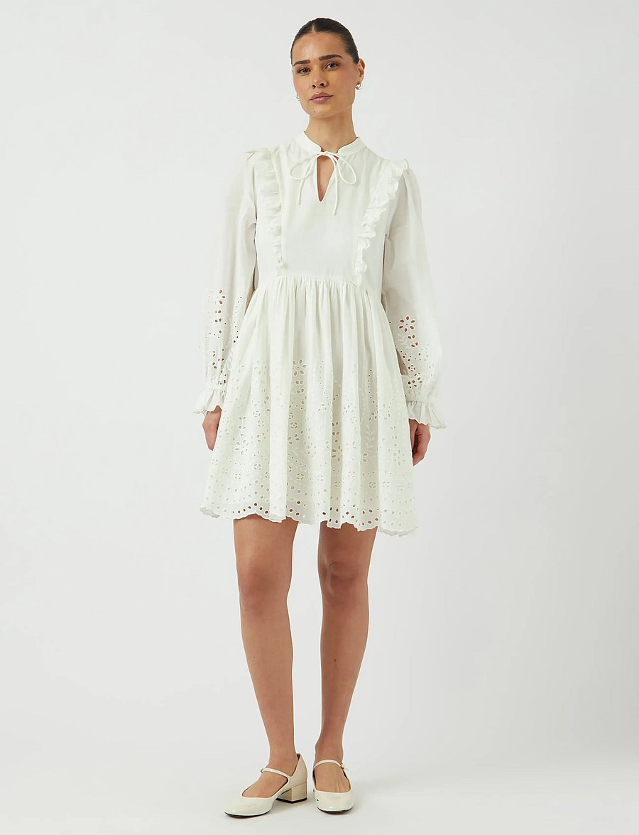 YAS - YASLUMA LS DRESS S. NOOS - confirmation - star white - 4