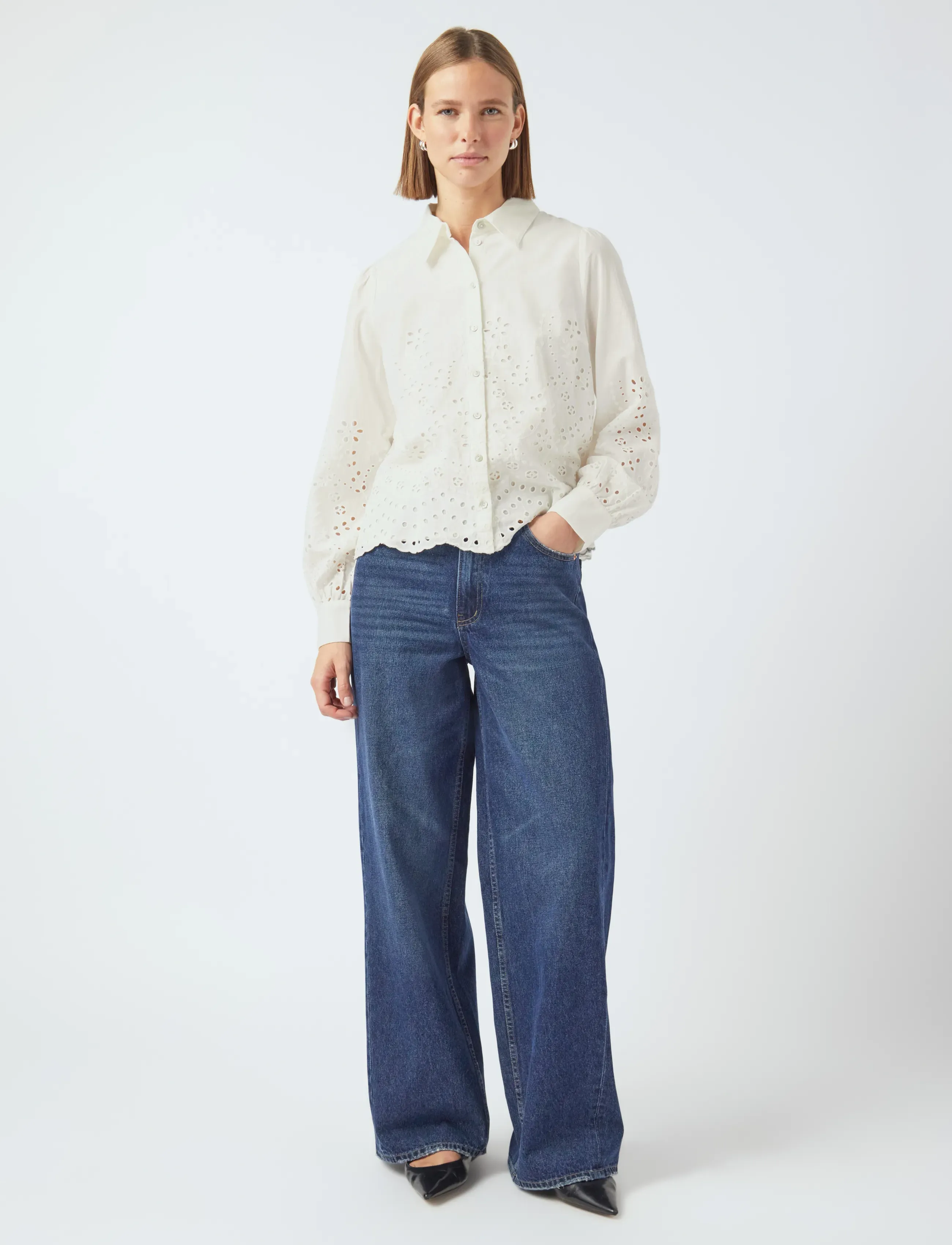 YAS - YASLUMA LS SHIRT S. NOOS - star white - 4