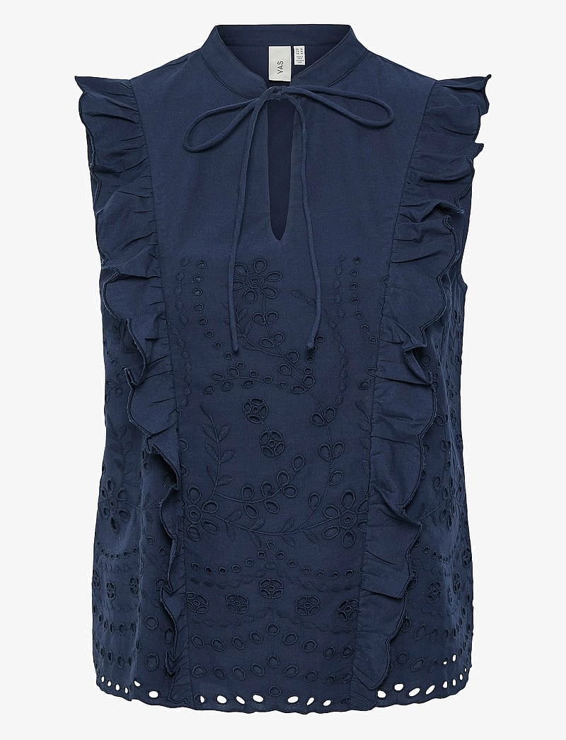 YAS - YASLUMA SL TOP S. NOOS - Ärmellose blusen - navy blazer - 1