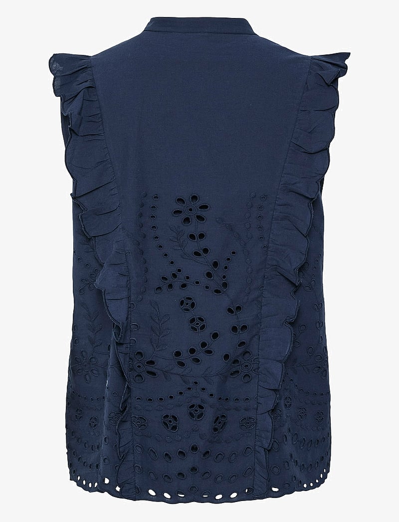 YAS - YASLUMA SL TOP S. NOOS - Ärmellose blusen - navy blazer - 2