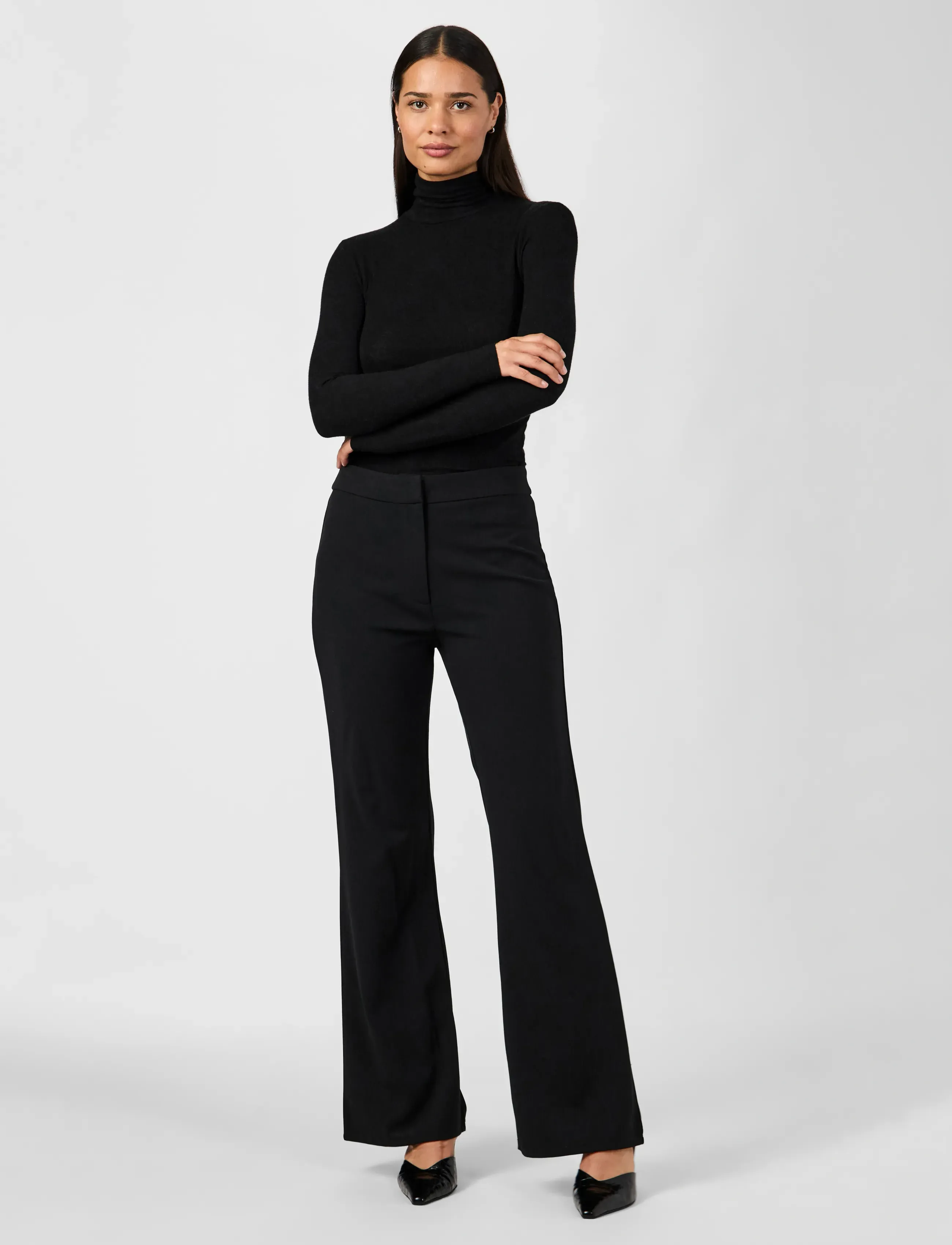 YAS Yasvictoria Hmw Flared Pant S. Noos hängselbyxor dam – bild 3