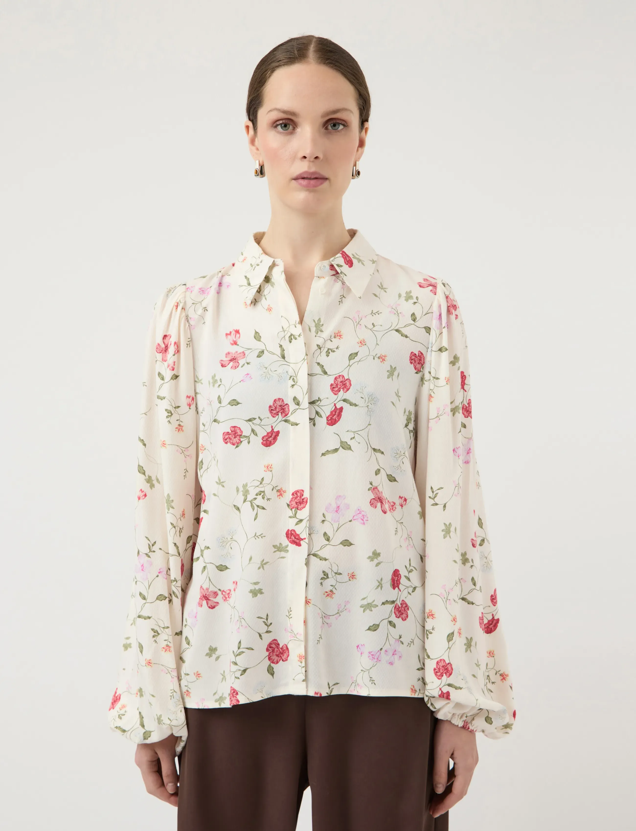 YAS YASASINA LS SHIRT S. NOOS - Hemden - PRISTINE / multi