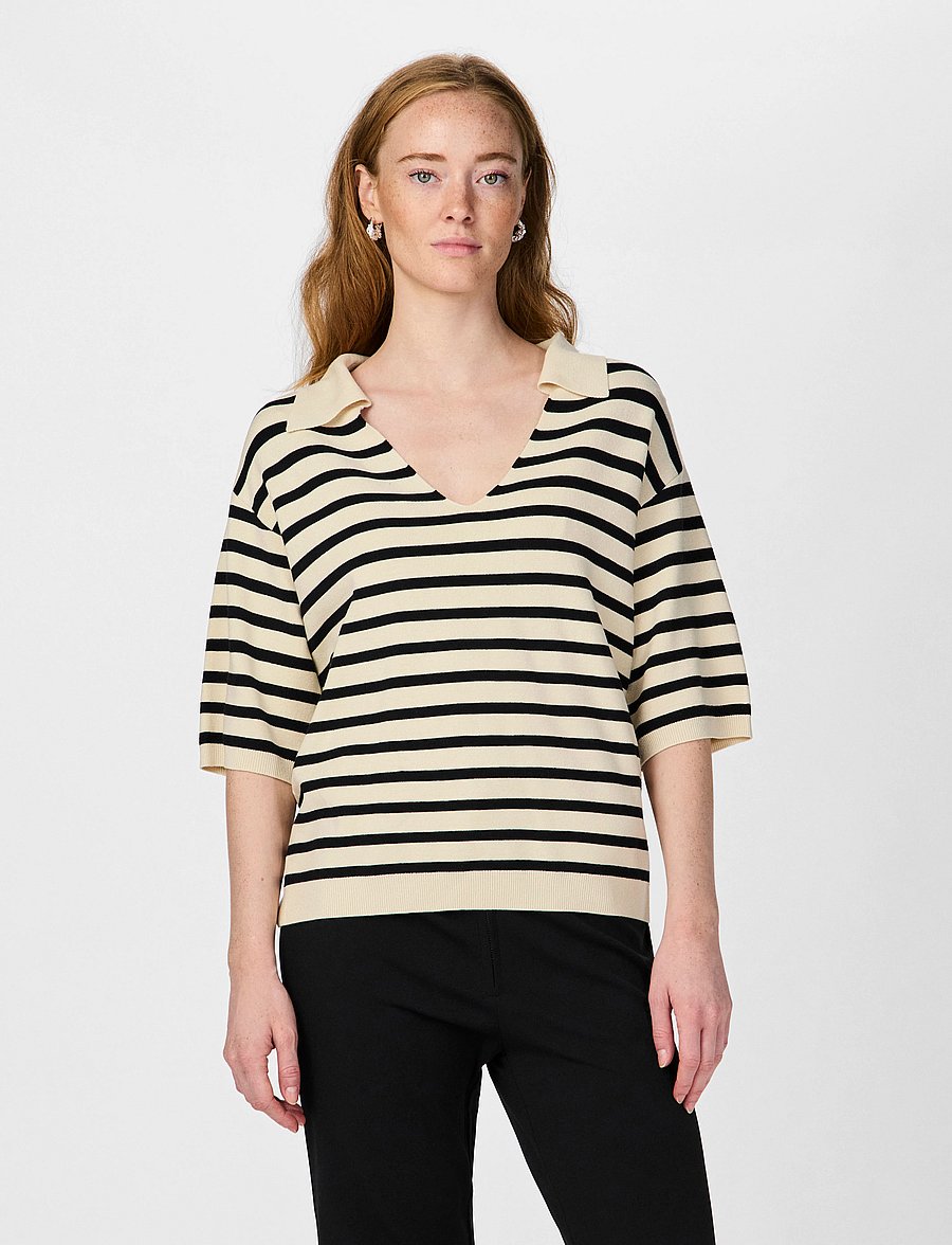 YAS - YASFONNY 2/4 KNIT PULLOVER S. NOOS - kampsunid - birch - 0
