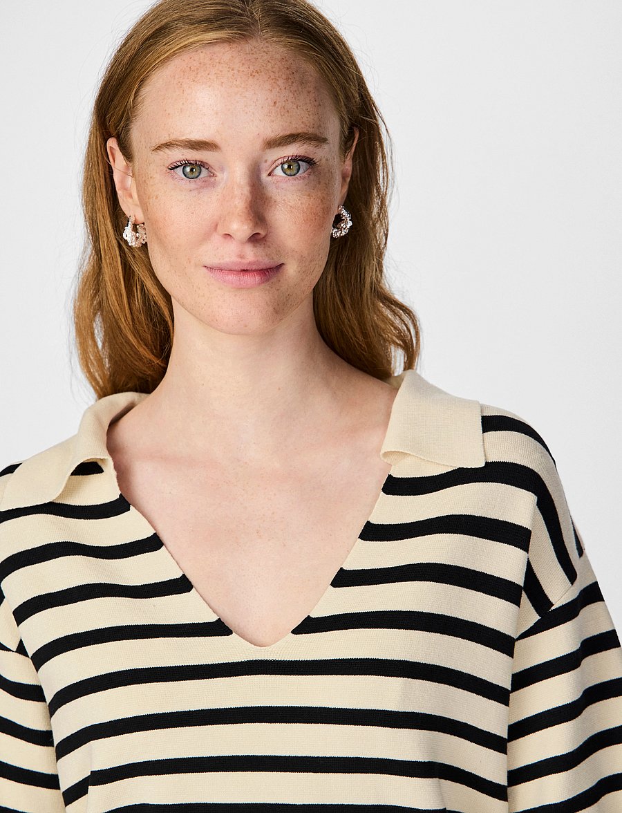 YAS - YASFONNY 2/4 KNIT PULLOVER S. NOOS - kampsunid - birch - 4