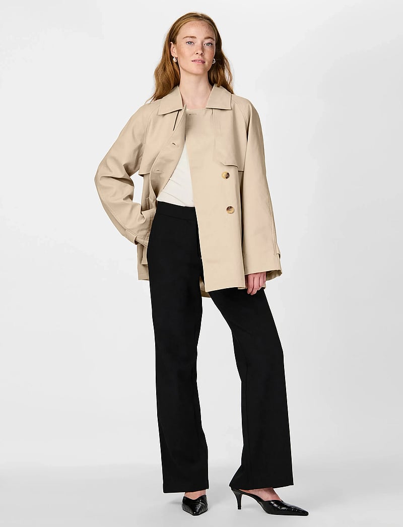 YAS - YASVENICE LS TRENCHCOAT NOOS - doeskin - 4