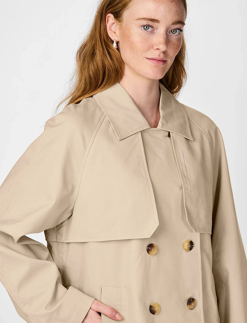 YAS - YASVENICE LS TRENCHCOAT NOOS - doeskin - 5