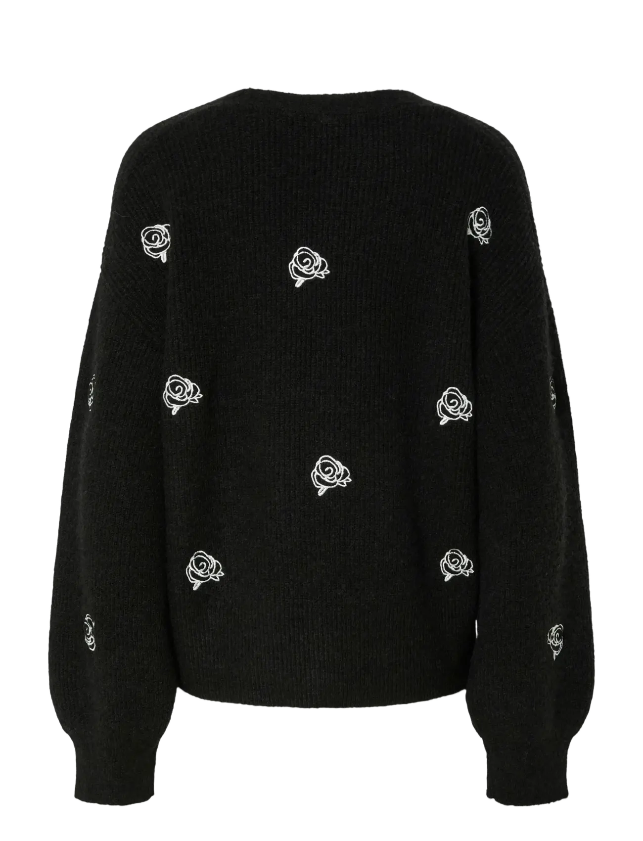 YAS - YASFLEUR LS KNIT CARDIGAN S. NOOS - cardigans - black - 1