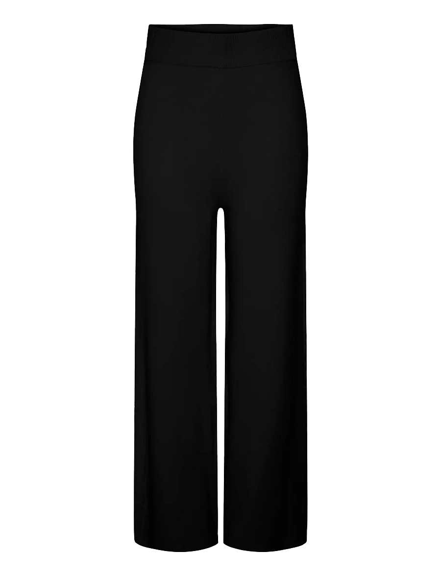 YAS - YASFONNY HW KNIT PANT S. NOOS - vide bukser - black - 1