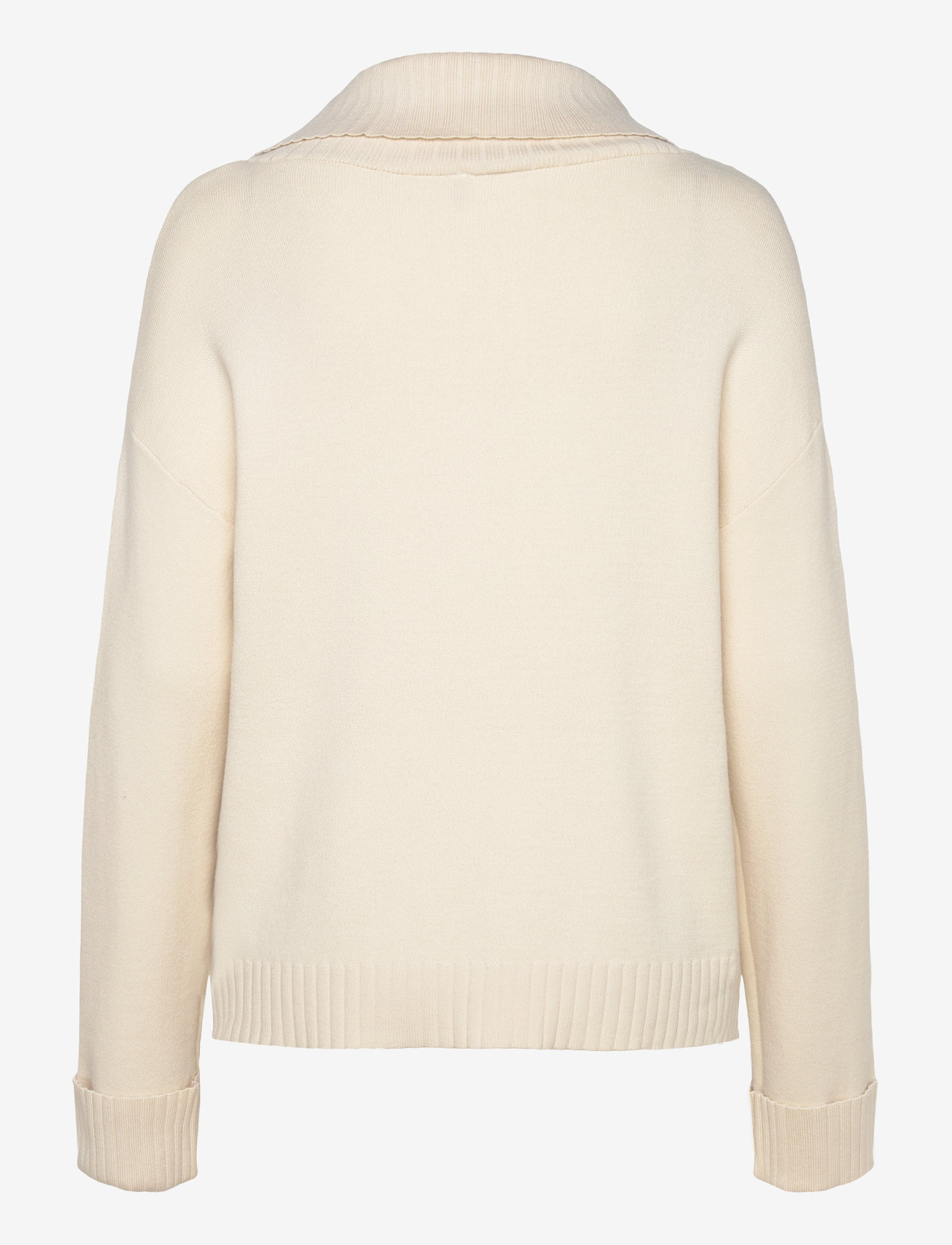 YAS - YASFONNY LS ZIP KNIT PULLOVER S. - D2D - sviitrid - birch - 1