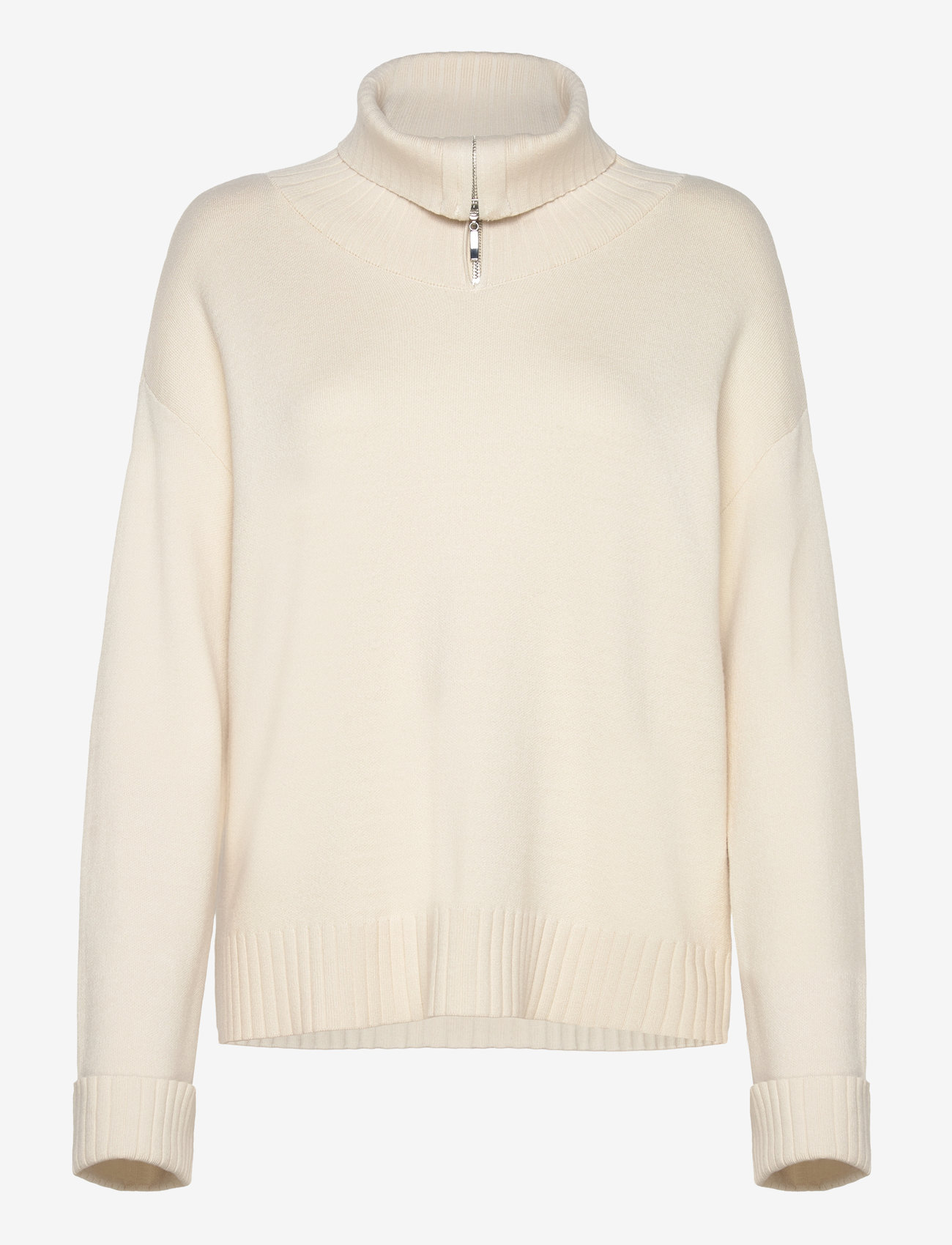 YAS - YASFONNY LS ZIP KNIT PULLOVER S. - D2D - sviitrid - birch - 2