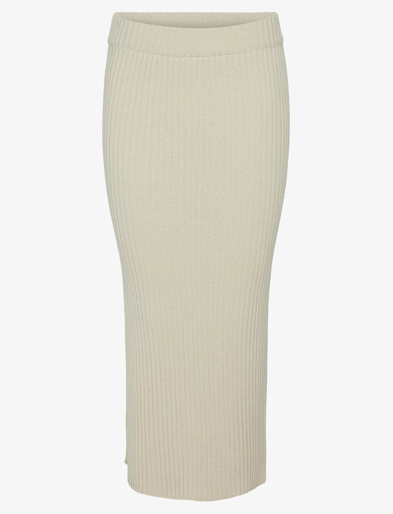 YAS - YASMAVI HW ANKLE KNIT SKIRT - D2D - kootud seelikud - birch - 1