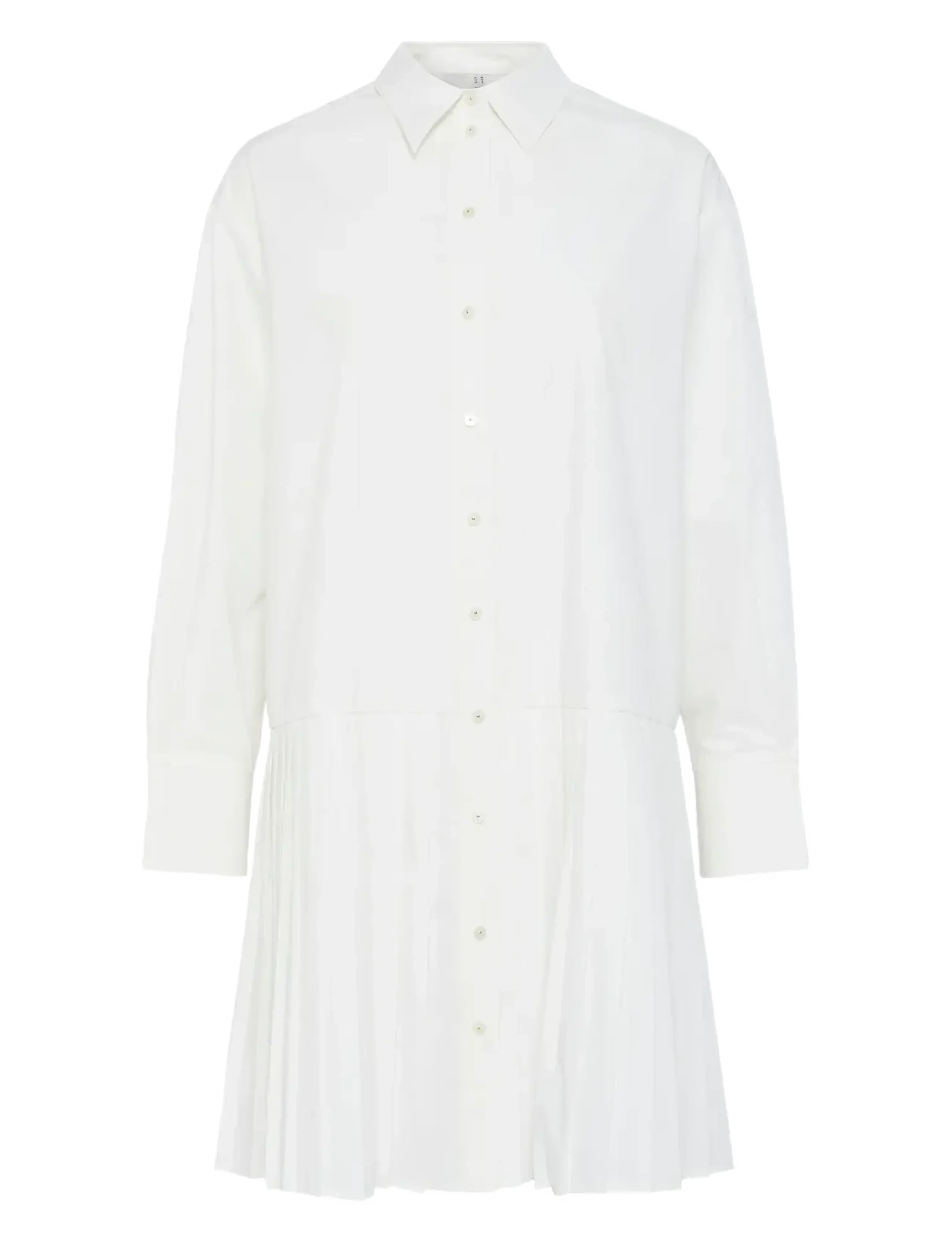 YAS YASELLI LS SHIRT DRESS S. NOOS - Kleidung - STAR WHITE / white