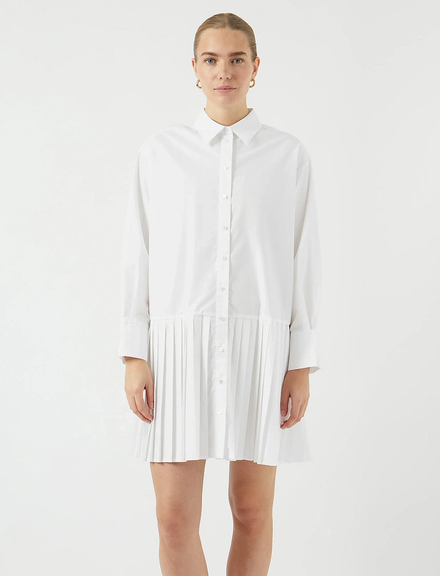 YAS - YASELLI LS SHIRT DRESS S. NOOS - konfirmation - star white - 0