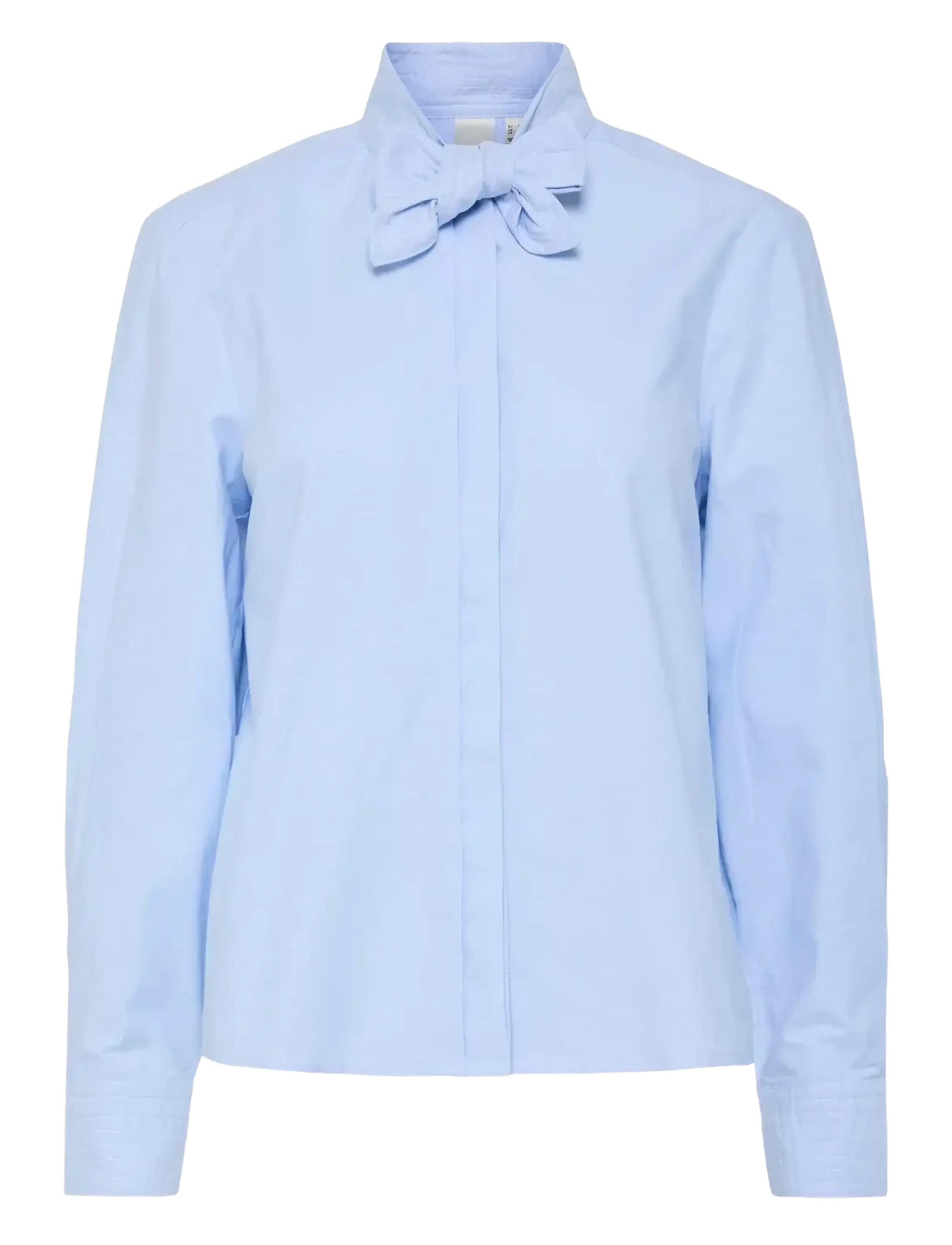YAS YASOXA LS TIE NECK SHIRT S. - Tøj - CLEAR SKY / blue