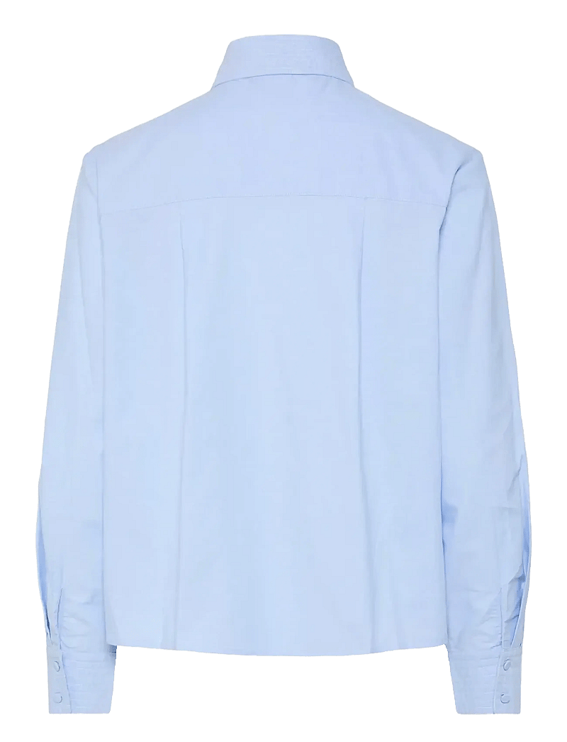 YAS - YASOXA LS TIE NECK SHIRT S. - langærmede skjorter - clear sky - 1