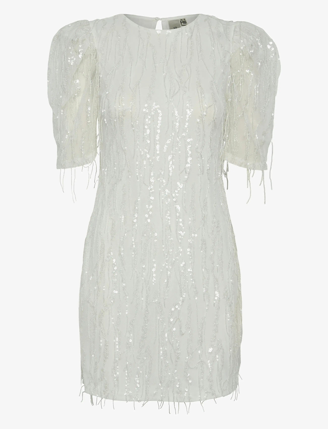 YAS - YASBOLINA 2/4 SHORT DRESS - CELEB - sequin dresses - star white - 0