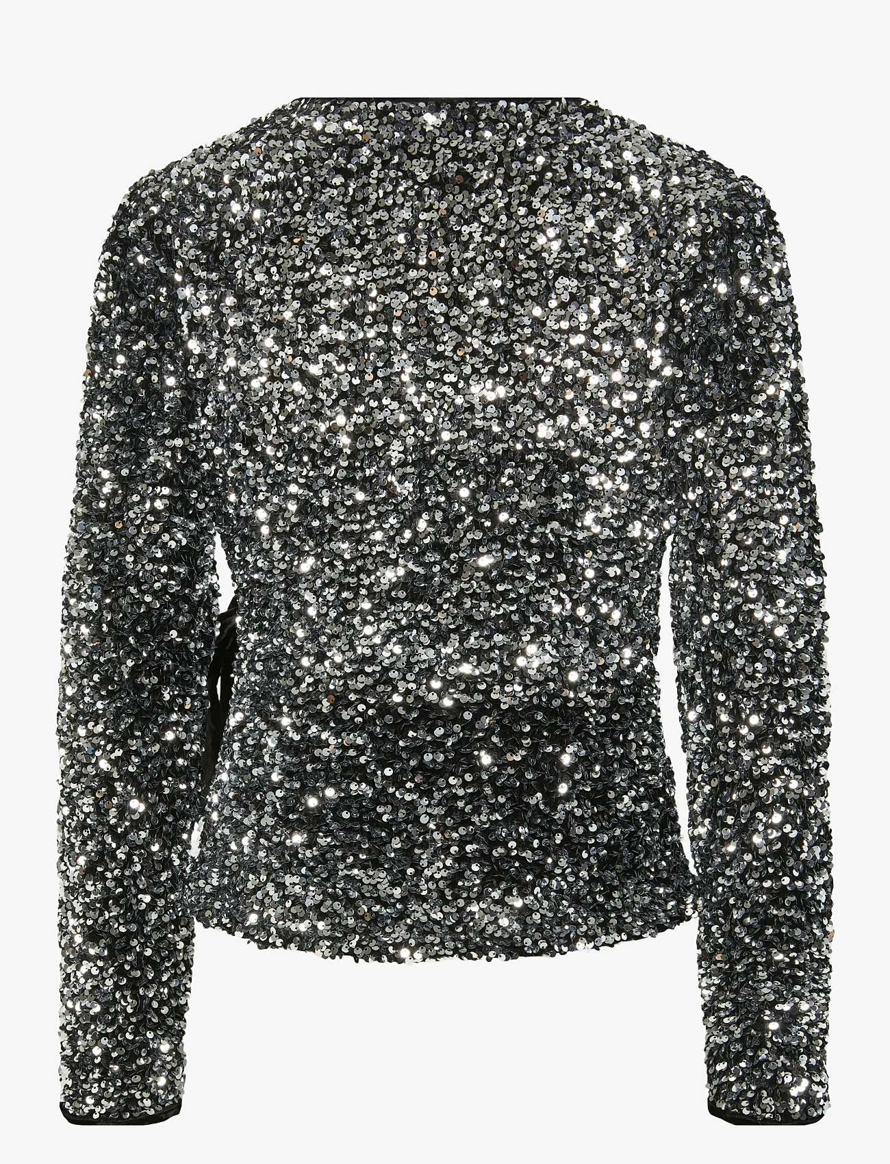 YAS - YASELLE LS WRAP TOP - SHOW - pikkade varrukatega pluusid - silver - 1