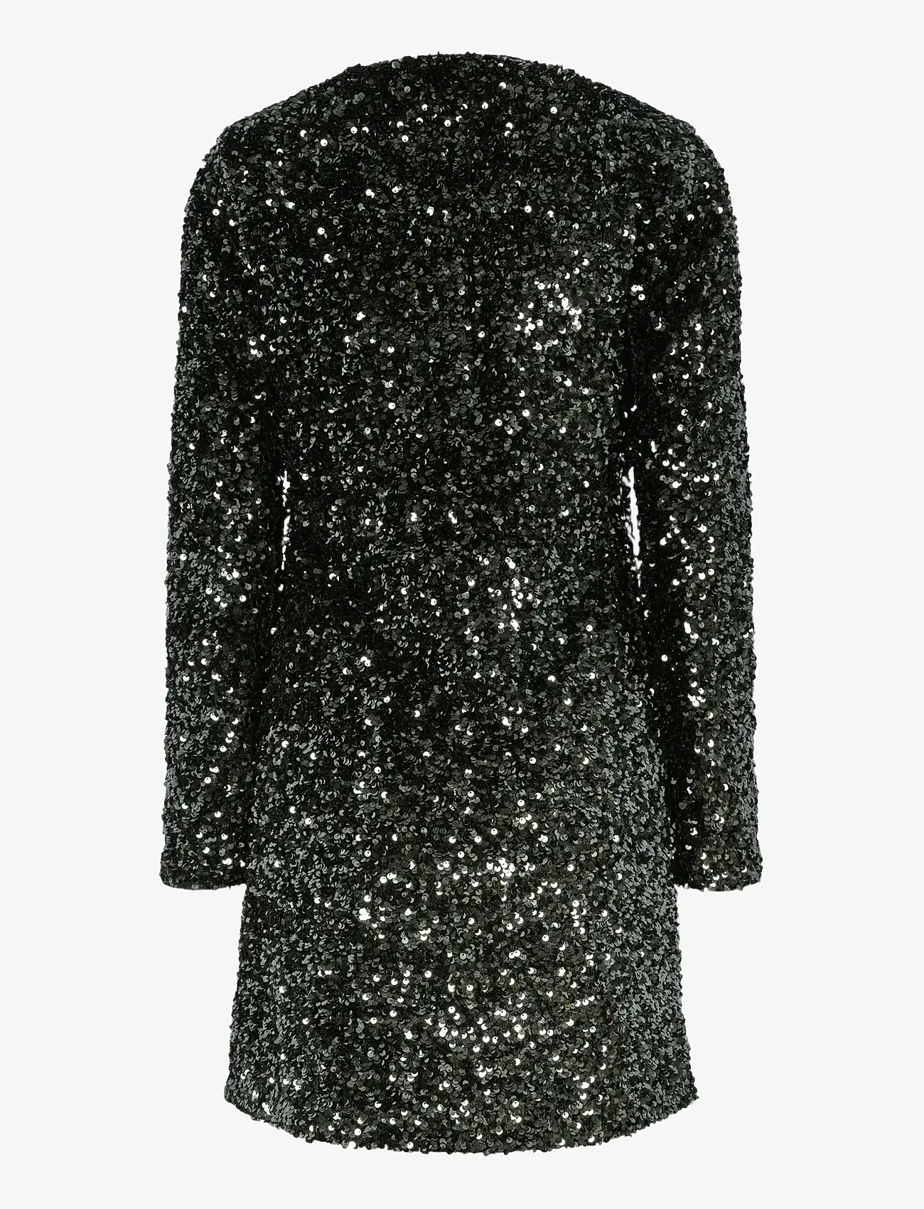 YAS - YASELLE LS WRAP DRESS - SHOW - paillettenkleider - rosin - 1