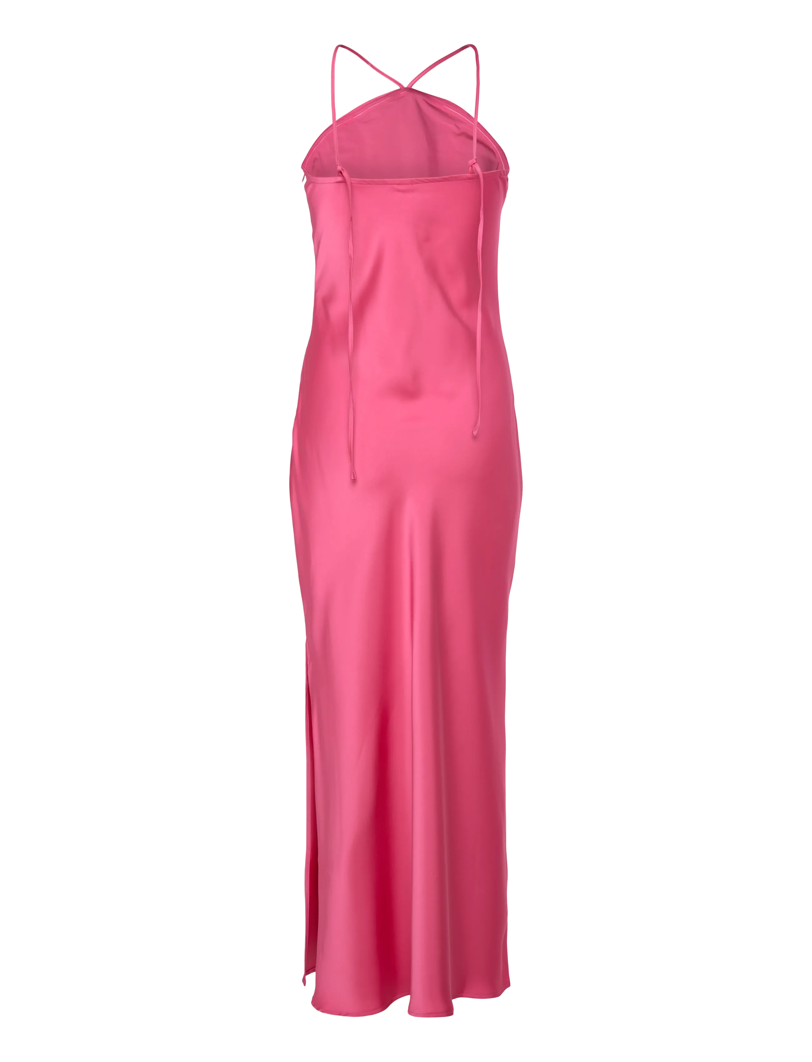 YAS - YASROSIVIA HALTERNECK LONG DRESS S. - BM - vakarinės suknelės - hot pink - 1
