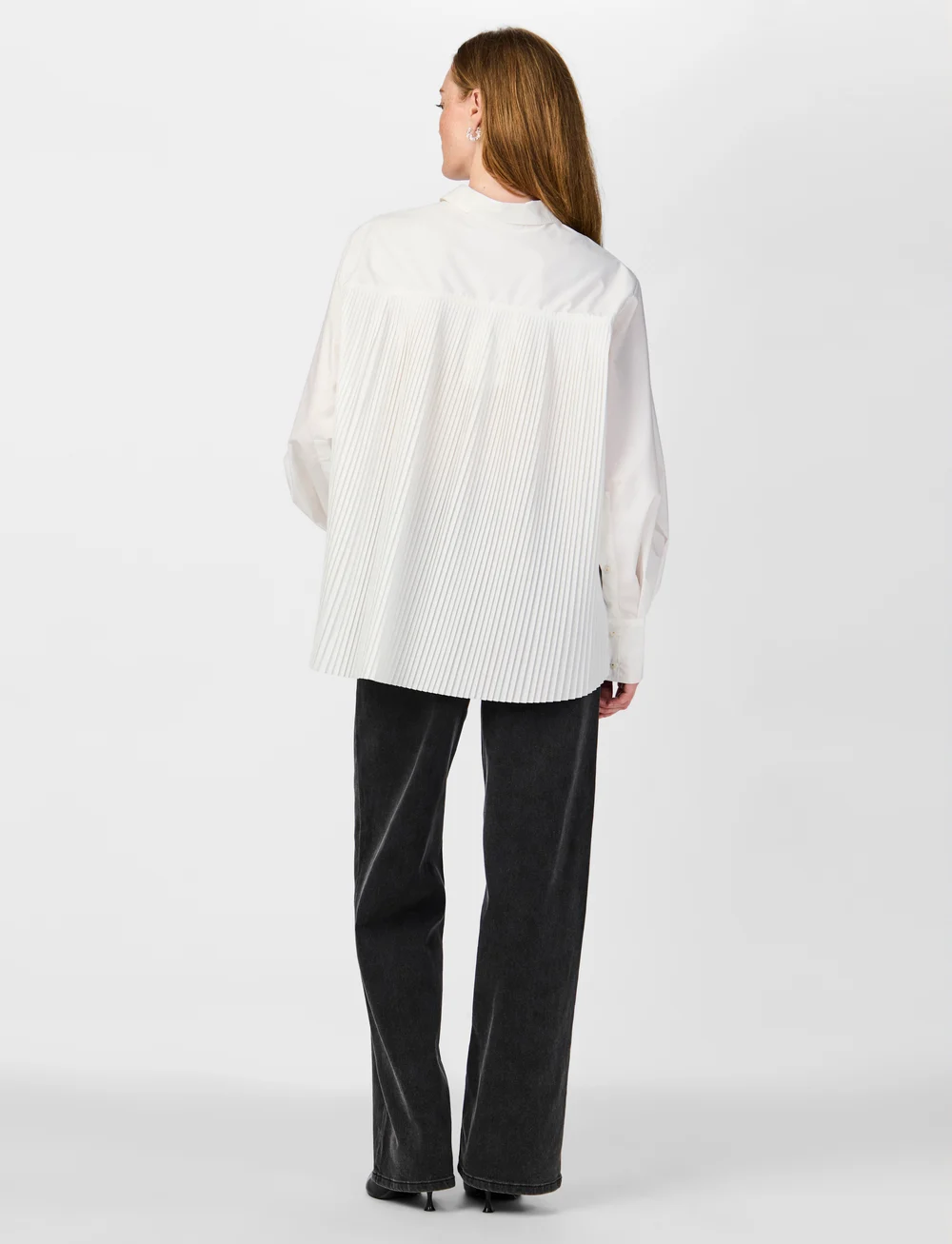 YAS - YASMIROZA LS SHIRT S. - pitkähihaiset kauluspaidat - star white - 3