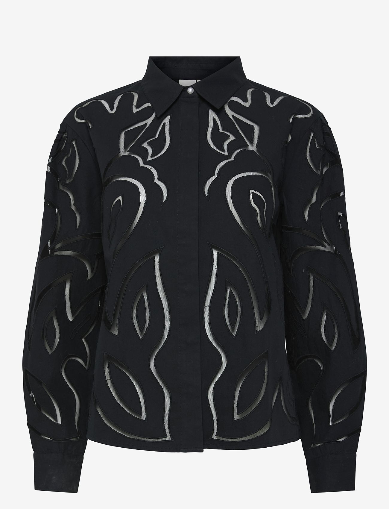 YAS - YASTERENA LS SHIRT S. - langærmede skjorter - black - 1