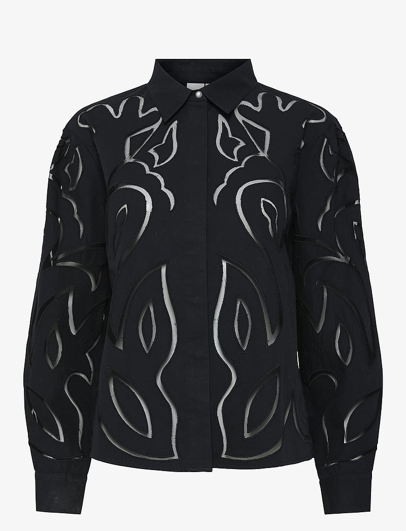 YAS - YASTERENA LS SHIRT S. - langærmede skjorter - black - 1