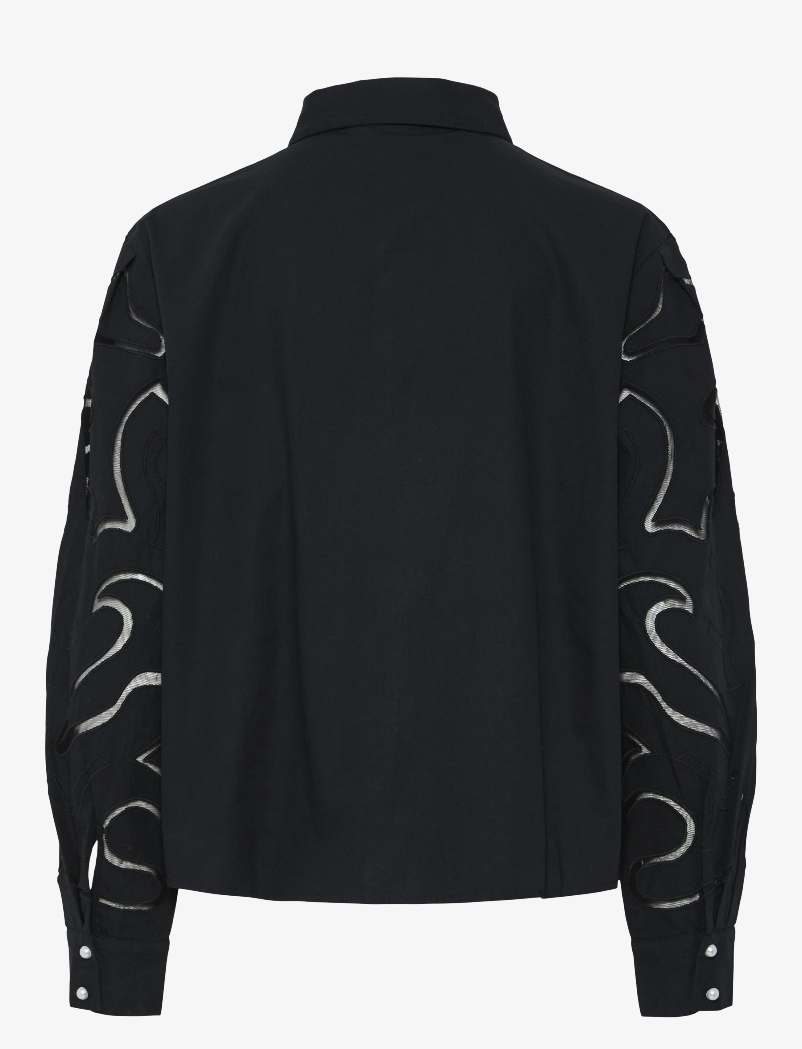 YAS - YASTERENA LS SHIRT S. - langerma skyrtur - black - 2