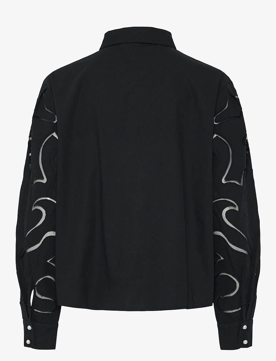 YAS - YASTERENA LS SHIRT S. - långärmade skjortor - black - 2