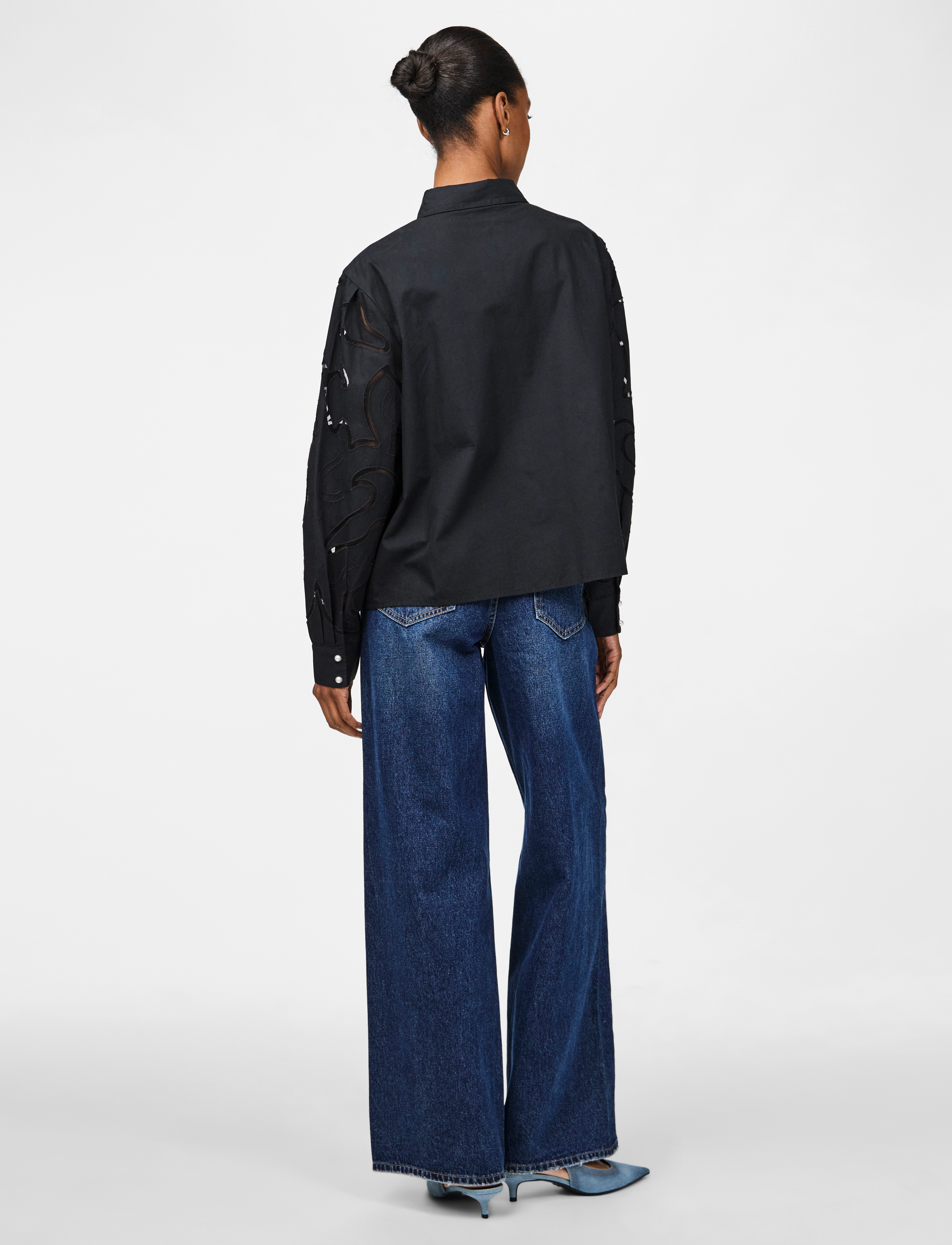 YAS - YASTERENA LS SHIRT S. - langerma skyrtur - black - 3