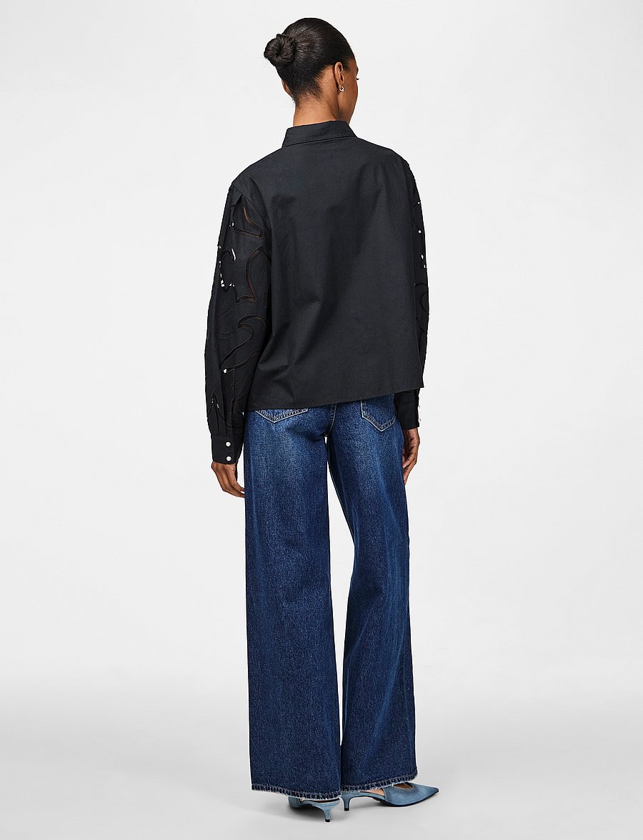 YAS - YASTERENA LS SHIRT S. - långärmade skjortor - black - 3