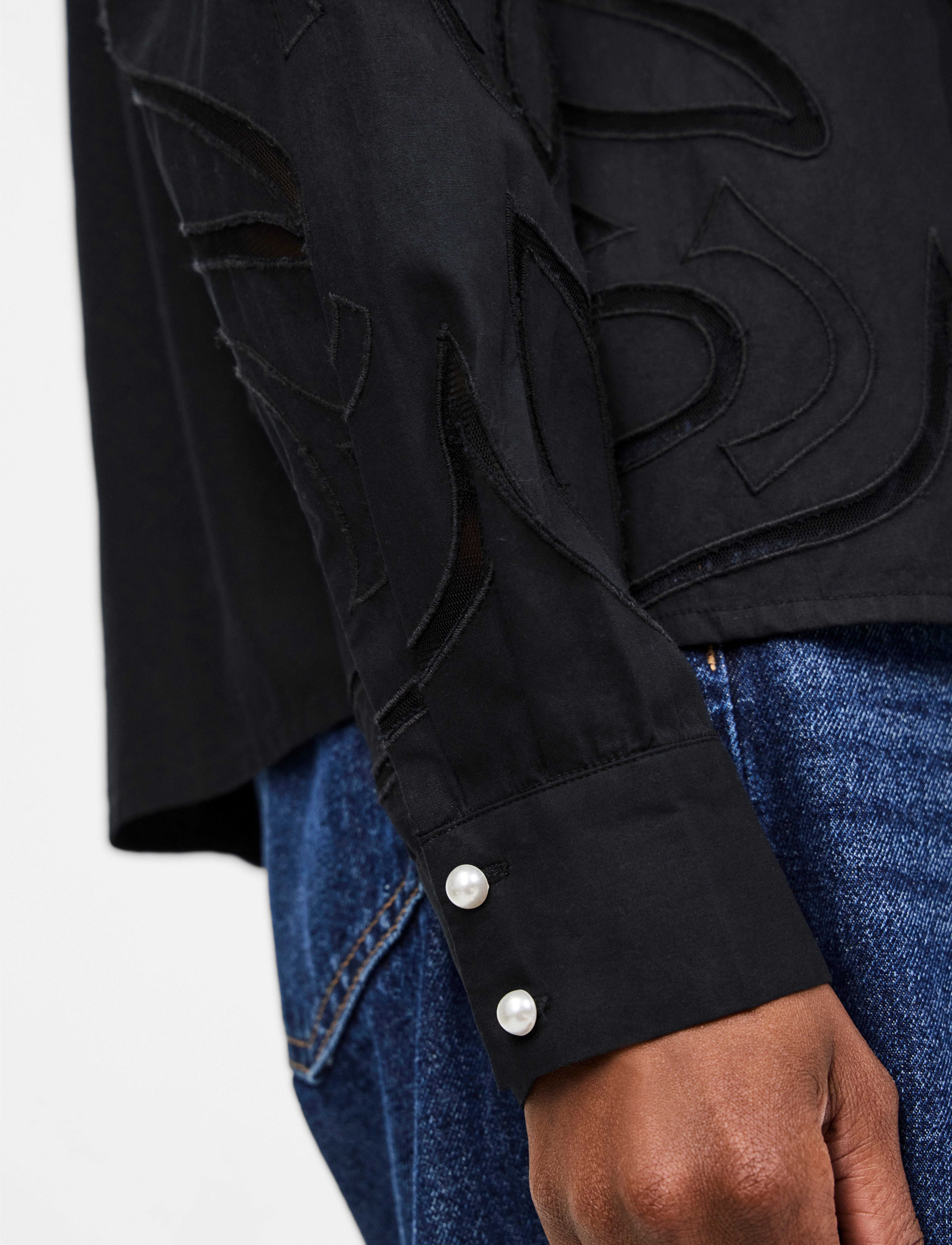 YAS - YASTERENA LS SHIRT S. - langerma skyrtur - black - 5