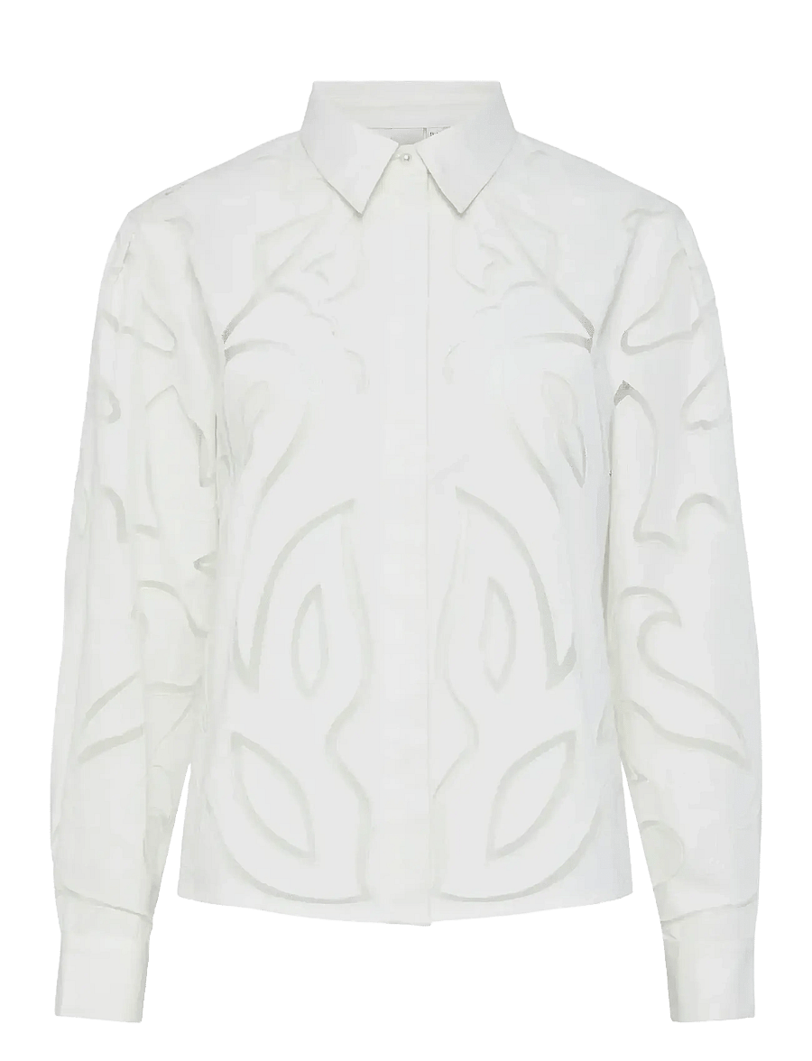 YAS - YASTERENA LS SHIRT S. - langärmlige hemden - star white - 1
