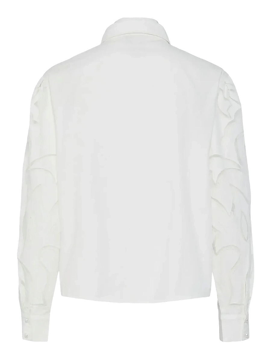 YAS - YASTERENA LS SHIRT S. - langärmlige hemden - star white - 2