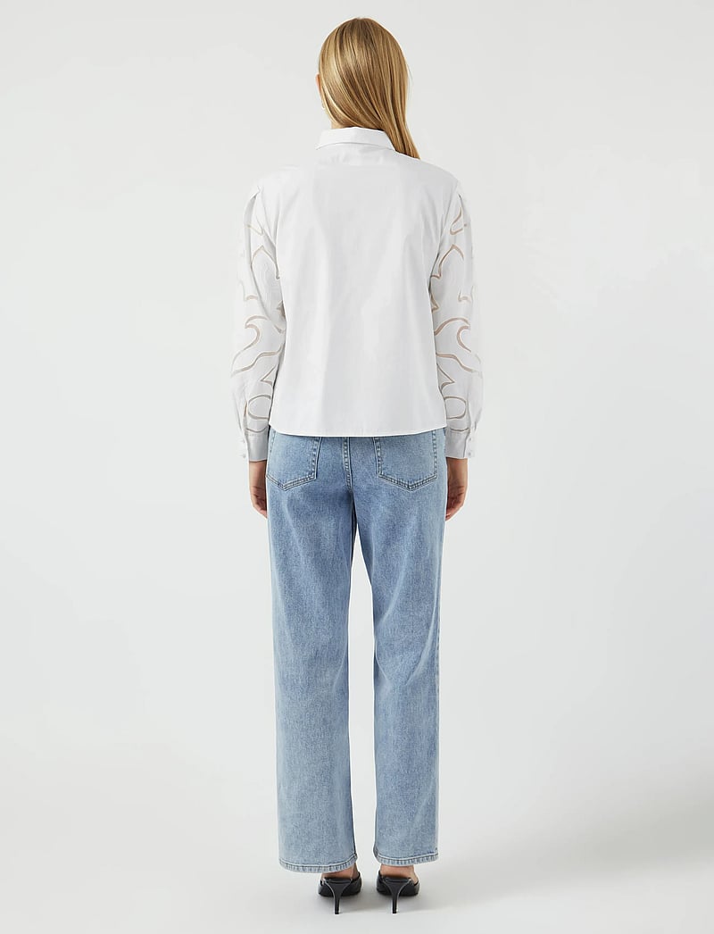 YAS - YASTERENA LS SHIRT S. - langärmlige hemden - star white - 3