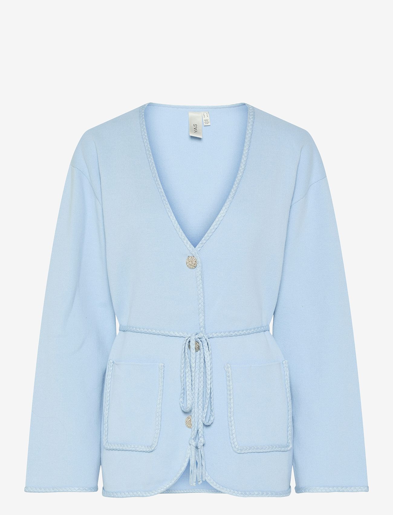 YAS - YASBREMA LS KNIT CARDIGAN - cardigans - clear sky - 1